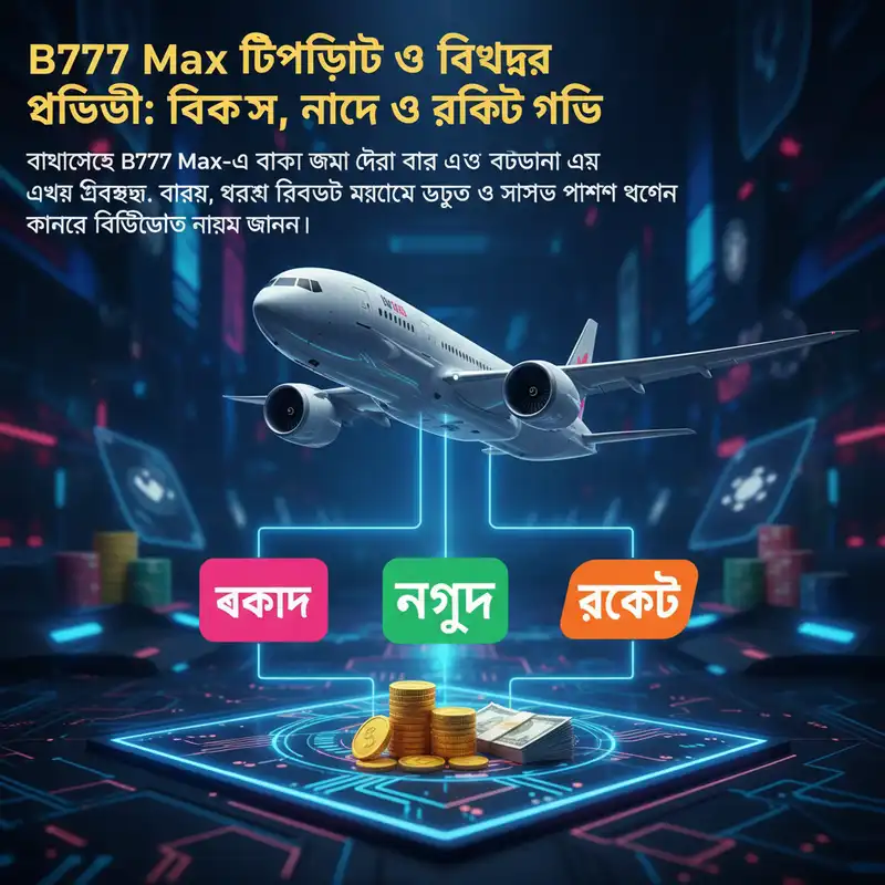 B777 Max ডিপোজিট ও উইথড্র পদ্ধতি